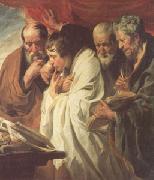 Jacob Jordaens The Four Evangelists (mk05) oil on canvas